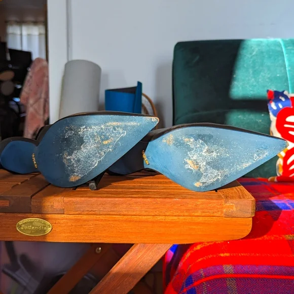 Leather pointy-toed mules - Picture 5 of 6